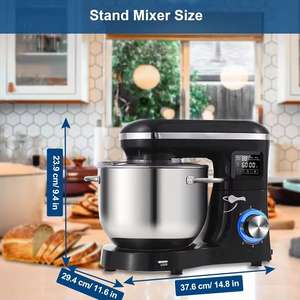 Robot batteur électrique avec écran LCD, batteur sur socle pour pâte et gâteaux, robot culinaire - Product Image 6