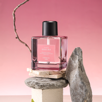 Ensemble diffuseur de parfum en rotin de verre personnalisé de luxe, longue durée, avec bâtonnets d'encens frais