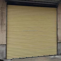 Porte de garage manuelle en acier à enroulement pour entrepôt et stockage personnel