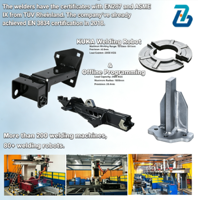Pièces de cadre de tôlerie soudée, produits en aluminium personnalisés OEM, service ODM, conception de polissage, pliage d'acier