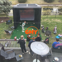 GMY Cage d'entraînement gonflable Projecteur de baie de frappe Jeu de golf gonflable Tente gonflable Golf
