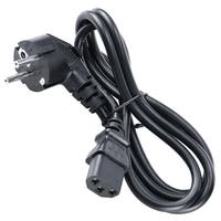 Câble d'alimentation EU Plug AC/certifié VDE, 3 broches Schuko vers C13, cordon d'alimentation pour ordinateur/moniteur PC/ligne d'alimentation H05VV-F 250V