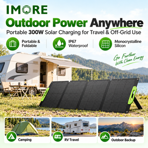 Panneau solaire pliable 300W pour camping, module monocristallin ETFE avec connecteurs MC4 pour caravane, camping-car, randonnée et utilisation portable. - Product Image 4