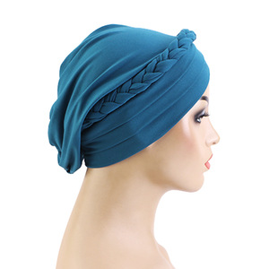 Yuhong <span class=keywords><strong>Turban</strong></span> tressé pour <span class=keywords><strong>femme</strong></span>, bonnet <span class=keywords><strong>turban</strong></span>, foulard torsadé, couvre-chef pré-noué, chapeau pour chimiothérapie et <span class=keywords><strong>cancer</strong></span> - Product Image 3