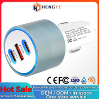 Adaptateur de téléphone 115W PD PPS 100W, chargeur de voiture 12V 24V 65W 3 ports 120W, chargeur de voiture USB C USB A PD, chargeur allume-cigare