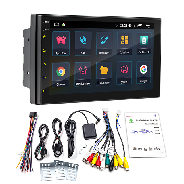 7/9/10" 2 Din WIFI Android Navigation RAM 2GB 64GB ROM Universal Car Monitor 2.5D Full Touch Screen Car Radio for Android Auto
