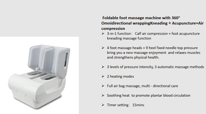 Hava sıkıştırma ve titreşimli teknoloji ile 2024 son tasarım katlanabilir elektrik ayak bacak masaj kan dolaşımı refleksoloji - Product Image 4
