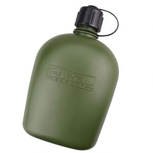 Bouteille d'eau de luxe avec tasse de camping intégrée et couvercle, idéale pour sac de survie, équipement de bushcraft, gourde métallique et kit de cantine - Échantillon gratuit - Product Image 5