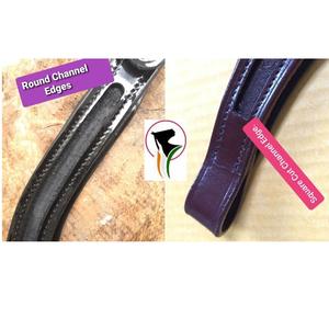 Banda de cejas con forma de onda personalizable de alta calidad, uso ecuestre, canal vacío de moda, botón a presión Pop, cuero de alta calidad - Product Image 4