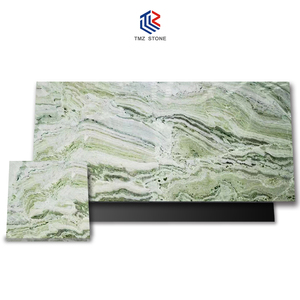 Vente chaude moderne de TMZ Stone dalle de marbre de jade de glace froide verte polie de haute qualité et carrelage ODM OEM à des fins décoratives - Product Image 3