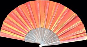 New Arrival 23 cm Rave Clack Hand Fan Carved Folding Shade PVC for Halloween Occasions - Product Image 2