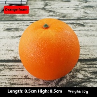 Gesimuleerde Oranje Schuim Fruit Fotografie Schieten Nep Oranje Model Voor Kerst Keuken Halloween Decor Kunstfruit