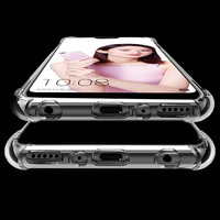 Coque de protection transparente en TPU avec coussin d'air pour S25/M56/Note20/A55/A17, moulage par injection épaissi aux quatre coins