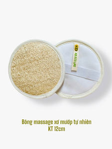 ฟองน้ำขัดผิวธรรมชาติทรงกลมจากผู้ผลิตเวียดนาม KB Eco Life ผลิตจากใยบวบ ขัดผิวได้อย่างเป็นมิตรต่อสิ่งแวดล้อม พร้อมสายรัดยืดหยุ่นและด้านหลังทำจากผ้าฝ้าย - Product Image 5