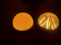 Source de lumière LED à points, lumière étoilée rouge, couleur unique, ronde, 100 mm (10 cm), contrôle interne, toujours allumée, pour aménagement paysager