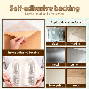 Mật độ cao tự dính tấm âm thanh cách âm bọt phong cách thiết kế hình lục giác chống cháy hấp thụ tiếng ồn loại bỏ - Product Image 3