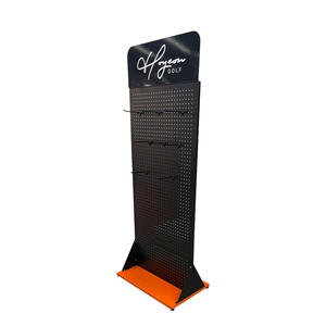 Estante de exhibición de gancho de doble cara de Metal ligero de lujo personalizable Tipo de desmontaje de suelo Logotipo personalizable Agujero Estantes de <span class=keywords><strong>supermercado</strong></span> - Product Image 3