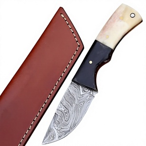 Cuchillo de Hoja Fija de Acero de Damasco, Cuchillo de Caza para Exteriores, Logotipo OEM Personalizado, Venta al por Mayor, Cuchillos de Hoja Fija Hechos a Mano de Grado Industrial - Product Image 4