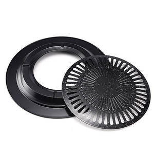 Parrilla Portátil Estilo Coreano, Redonda, Gruesa, Antiadherente, Fácil de Limpiar, para Uso en Exteriores QX 7001 - Product Image 1