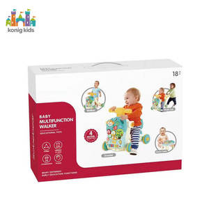 Konig Kids Articles Populaires Andador 3 en 1 Trotteur d'Apprentissage pour Bébé Centre d'Activités Lumières Musique Cadre en Plastique Pliable pour 0-3 Ans - Product Image 5