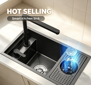 Lavastoviglie da banco in vetro Nano Two, in acciaio inox 304, moderna, multifunzionale, a vasca singola, a scomparsa, per caffetteria e <span class=keywords><strong>cucina</strong></span> - Articolo più venduto - Product Image 1