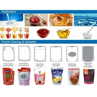 Machine de remplissage et de scellage Doypack pour sachets Mylar de purée de fruits et jus
