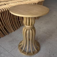 Table de bar de style européen en bois massif, table de cocktail de style campagnard