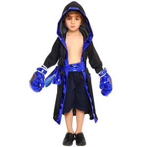 Children's Boxing <b>King</b> Role Play <b>Costume</b> Performance Wear For <b>Kids</b> Breathable Polyester Fiber Spring 2025 - Product Image 5