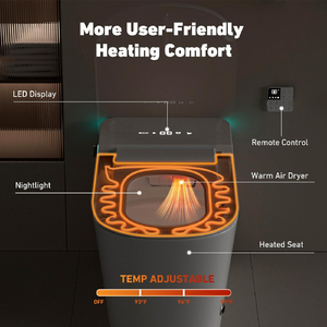 Inodoro Inteligente Eléctrico Onirap US Lock Stock con Bidé, Asiento Calefactado Automático <span class=keywords><strong>y</strong></span> Taza de Cerámica - Product Image 2