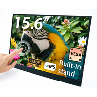 Moniteur portable intelligent tactile IPS 15,6 pouces 1920*1080p, moniteur supplémentaire compatible avec les smartphones mobiles, les ordinateurs portables et les ordinateurs