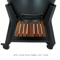 Parrilla de Carbón Auplex Kamado Big Joe de 27 Pulgadas, Parrilla de Cerámica para Barbacoa con Carrito, Cocina Exterior para Jardín, OEM