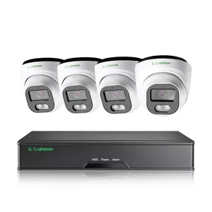 GAC-HFI-M4G-K4 Gcraftsman Wholesale Low Cost 4pcs IP Camera 8 Channel NVR Package Kits For Home Security DIY Video Surveillance