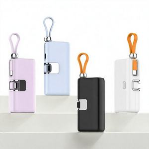 พาวเวอร์แบงค์ 22.5W 5000mAh หน้าจอแสดงผลดิจิตอล LED ชาร์จเร็วแบบ Type-C ชาร์จไร้สาย วัสดุ ABS+PC พร้อมพวงกุญแจ ใช้งานกลางแจ้งได้ - Product Image 2
