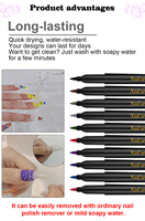 Khyamzzon – pinceaux à doublure Fine, pinceaux magiques, pinceaux, peinture à ongles, acrylique, marqueur 3D, encre à l'huile, stylo d'art des ongles, Offre Spéciale