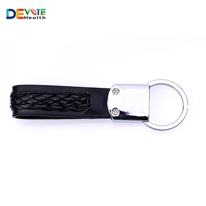 Porte-clés en cuir véritable, impression sérigraphique exquise et gravure laser, fabrication sur mesure, prix de gros direct usine, vente en gros - Product Image 1