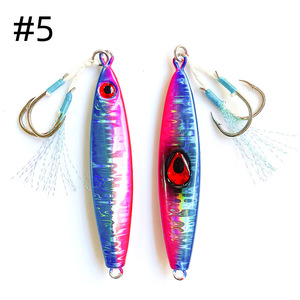 เหยื่อตก<span class=keywords><strong>ปลา</strong></span>ทะเลแบบจิ๊ก เคลือบสีด้วยเลเซอร์ เหยื่อแข็งสำหรับน้ำเค็ม ตก<span class=keywords><strong>ปลา</strong></span>ทะเลน้ำลึก ตีไกล แบบสวิงและแบบจม - Product Image 6