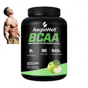 Aeglewell - <span class=keywords><strong>BCAA</strong></span> en Polvo de Alta Calidad, Vitaminas de Cadena Ramificada, Electrolitos, Sabor a Ponche de Frutas, para Adultos, Mejora la Inmunidad - Product Image 1
