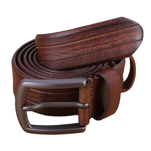 Cinturón de Cuero Vacuno de Alta Calidad para Hombre, Estilo Vintage y de Lujo, con Hebilla de Aleación, Marca MARRANT - Product Image 1