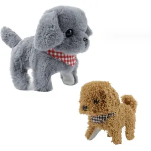 Simulation Plush Dog Electronic Interactive Pet Puppy and Traction