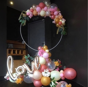 Hot Trends Reusable <strong>Circle</strong> Round <strong>Balloon</strong> <strong>Arch</strong> Stand Kit <strong>Balloons</strong> Wreath Ring Party Background - Product Image 3
