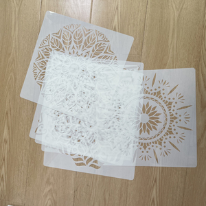 Wholesale Custom Size Cheap Mini Drawing Templates Soft PET PP Plastic <b>Stencil</b> Set for Kids Students - Product Image 6