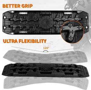 Estera de pistas de recuperación <span class=keywords><strong>4x4</strong></span>, tablero de tracción de recuperación de plástico, tablero todoterreno 4WD para Jeep Sand Mud Snow - Product Image 5