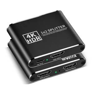 Répartiteur HDMI 2.0 4K @ 60Hz commutateur 1X2 HDR 4K Full HD vidéo HDMI vers HDMI adaptateur de commutateur 1 en 2 sortie amplificateur pour TV DVD PS3 Xbox
