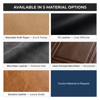 Étiquettes en papier kraft lavables, écologiques et recyclables avec logos de marque personnalisés et différents types d'impression