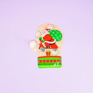 Sacs cadeaux de Noël et gants, sacs en plastique auto-scellants, fabriqués en matériau PETPE auto-scellant, utilisés pour l'emballage des fêtes - Product Image 3