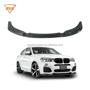 Divisor Delantero de Fibra de Carbono Estilo 3D para BMW X3 F25 X4 F26 <span class=keywords><strong>M</strong></span> Sport MT, Kit de Carrocería, Autopartes - Product Image 1