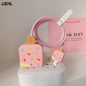 <span class=keywords><strong>Protector</strong></span> de <span class=keywords><strong>Cable</strong></span> de Carga para iPhone con Diseño de Dibujos Animados de IDEAL Factory, para Cargadores de 18W/20W EU/US, Enrollador de <span class=keywords><strong>Cable</strong></span> - Product Image 2
