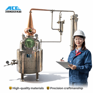 Alambic de distillation artisanal 300L pour brandy de fruits, brandy de cerises et gin, avec panier de distillation - Product Image 2