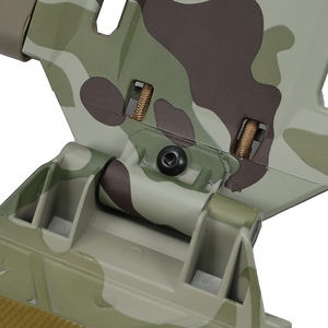 Support de téléphone portable pour gilet tactique, support de navigation pliable pour appareils intelligents, en matériau ABS, pour fixation sur plaque de gilet ou de plateforme de poitrine - Product Image 2