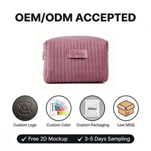 Custom Velvet Large-Capacity Makeup <b>Bag</b>, Travel Storage Pouch, Cosmetic Organizer Perfect for <b>Bridesmaids</b>, Parties and Birthdays - Product Image 3